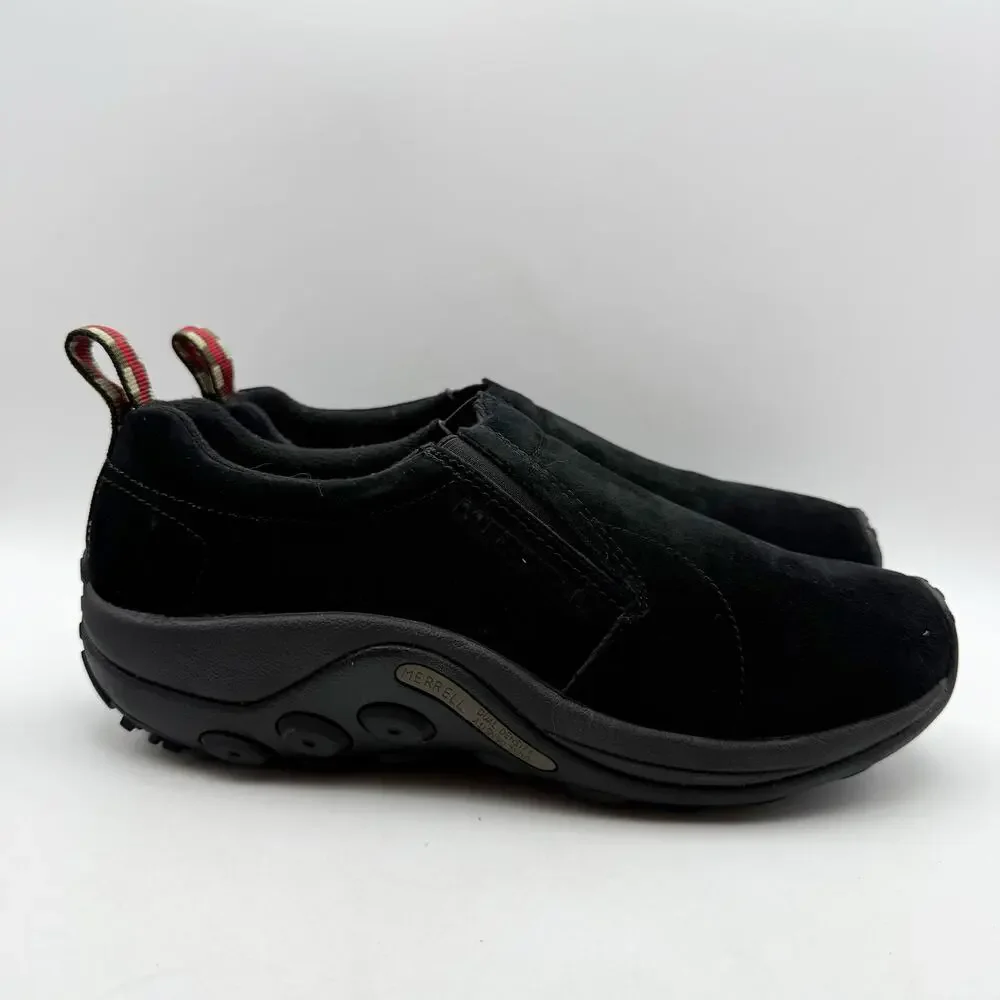 Merrell Womens Jungle Moc Shoes US 11 Wide EU 42.5 Black Suede EUC